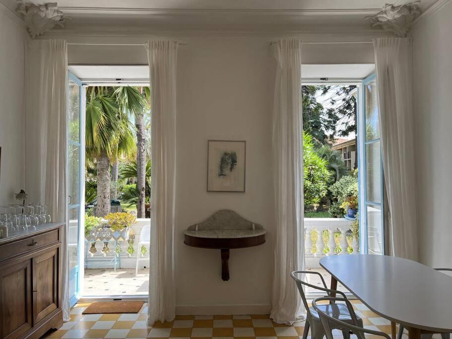 Beautiful Garden Apartment Steps From The Beach Menton Eksteriør bilde